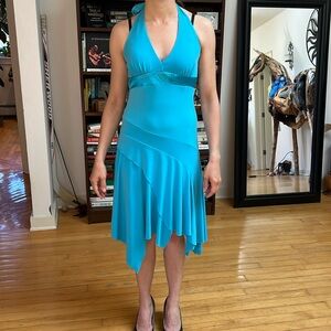 Blue teal dress